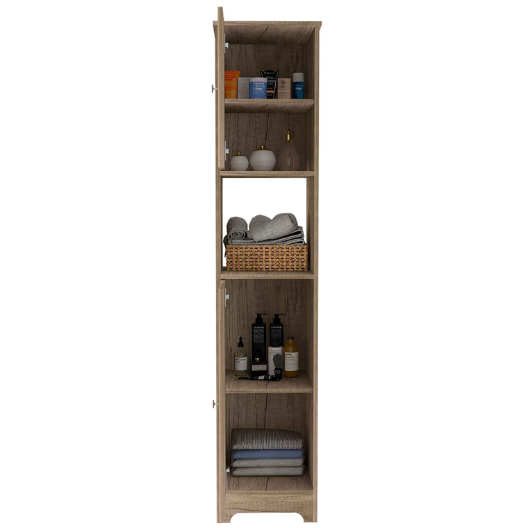 Ibis Linen Cabinet, Double Doors, Four Interior  Shelves, Two Cabinets