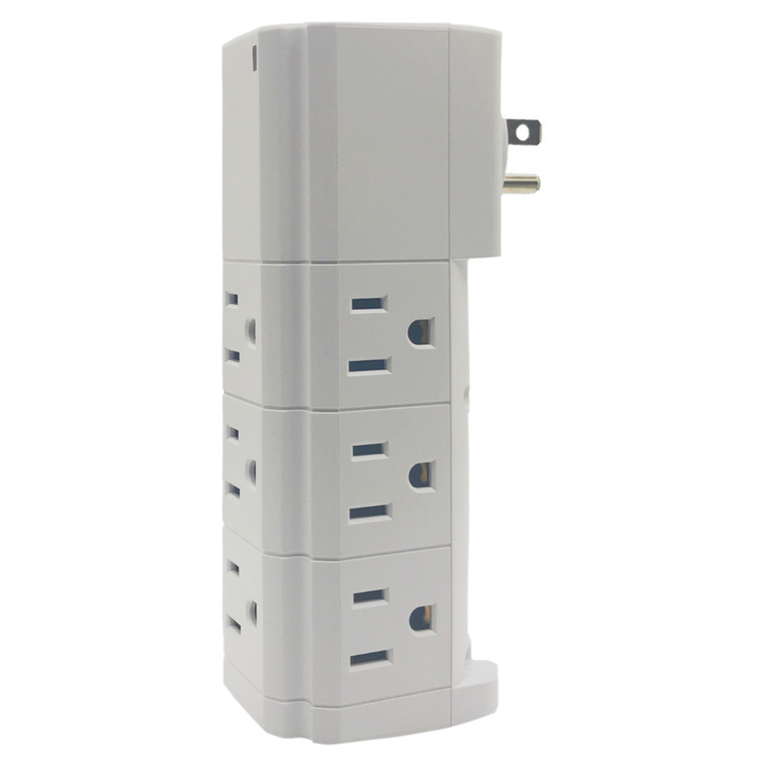 9 Outlets + 2 USB With Surge Protection