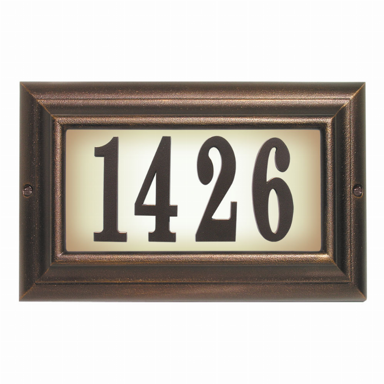 Edgewood Lighted Address Plaque
