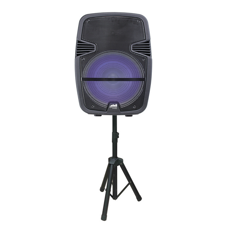 Portable Bluetooth Party Speaker with Disco Light & Stand