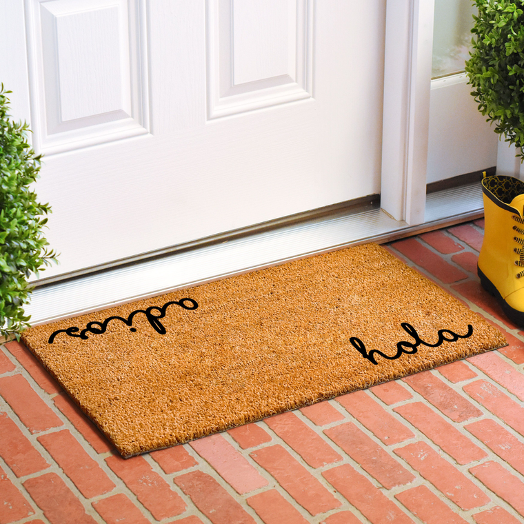 Calloway Mills Cursive Hola Adios Doormat