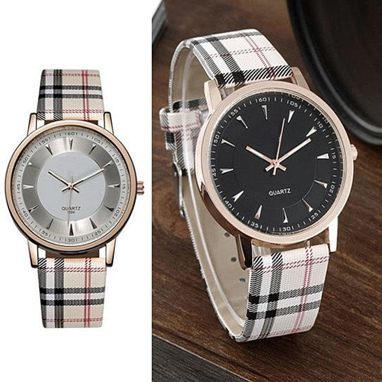 Londonite Watch With Plaid Band Time To Be Playful