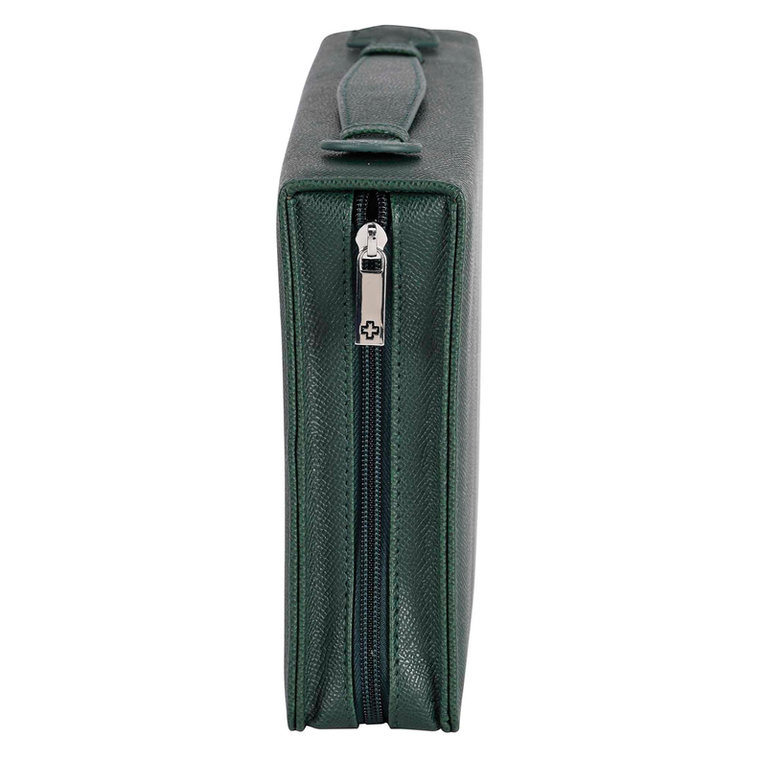 Bible Case Amazing Love Cross Green XL