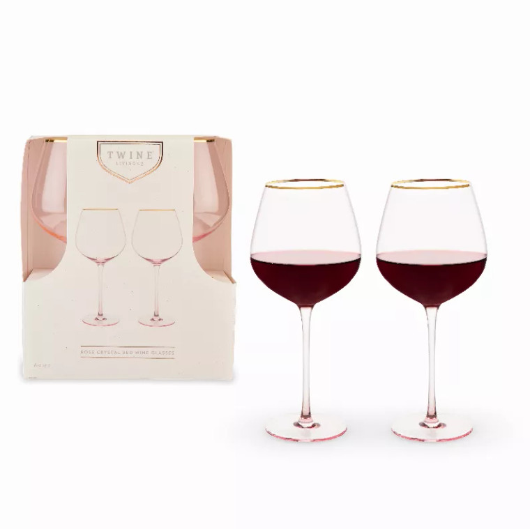 Rose Crystal Glass Set By Twine