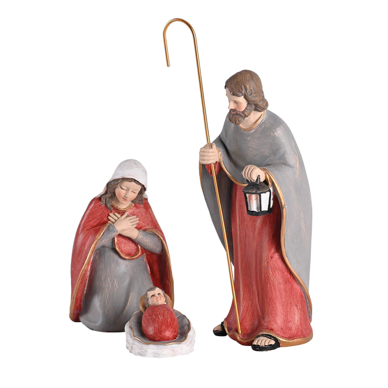 Nativity Holy Family Lantern Staff 7H