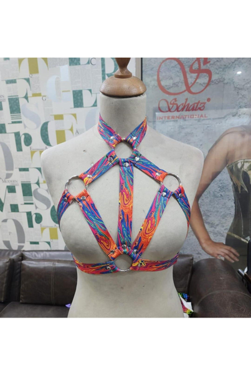 Stretchy Body Harness with Hardware