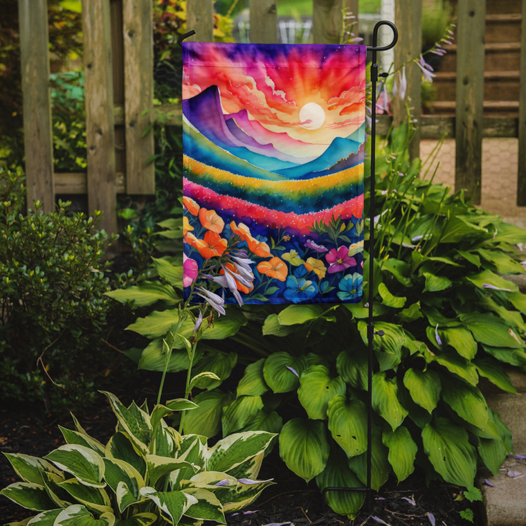 Petunias in Color Garden Flag