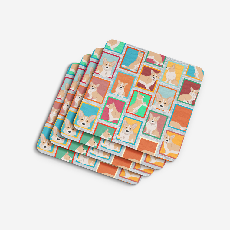 Lots of Fawn Cardigan Corgi Foam Coasters