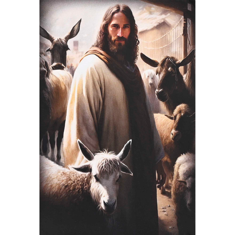 Jesus Figurine&Card Lord Is My Shepherd