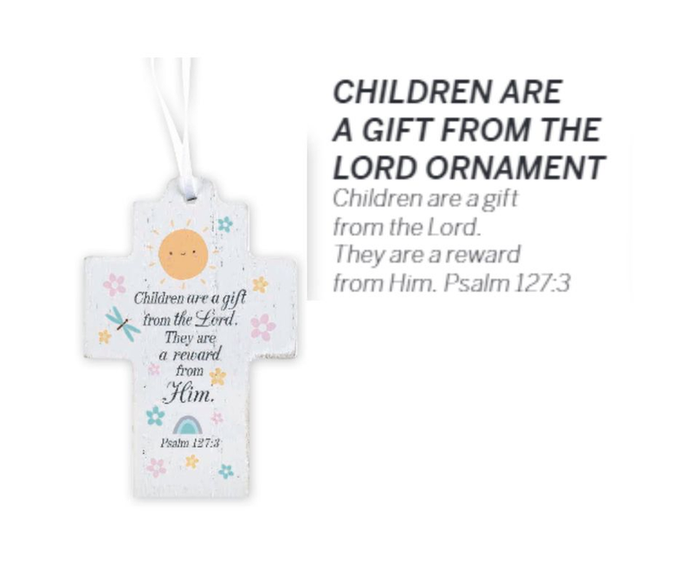 Ornament Cross Children Are A Gift MDF