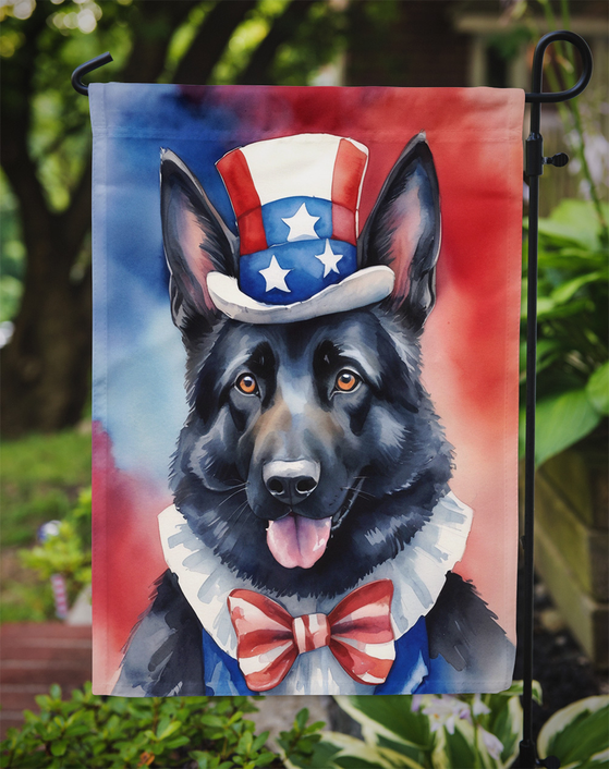 German Shepherd Patriotic American Garden Flag