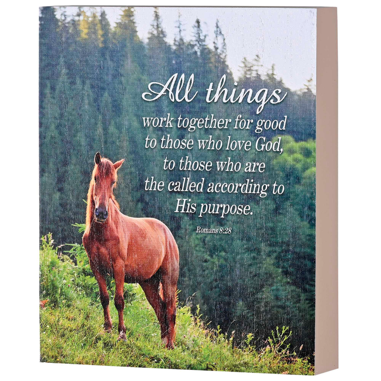 Tabletop Plaque All Things Work Together