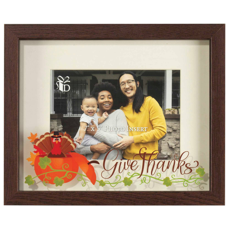 Photo Frame Wall Give Thanks Turkey