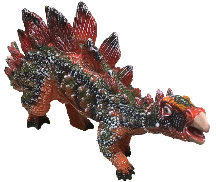Stegosaurus 17" Vinyl Dinosaur Figurine with Sound Effects
