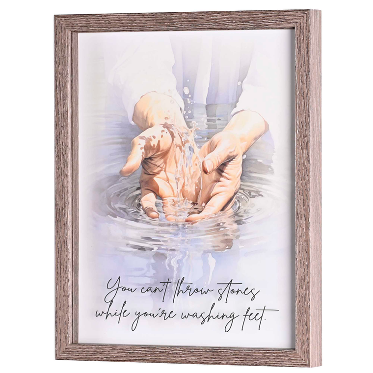 Framed Wall Art Washing Feet 11x14