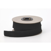Knit elastic, Black 1/2 in - 10 yards