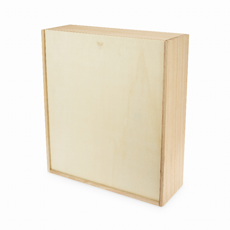 3-Bottle Wood Wine Box By Twine