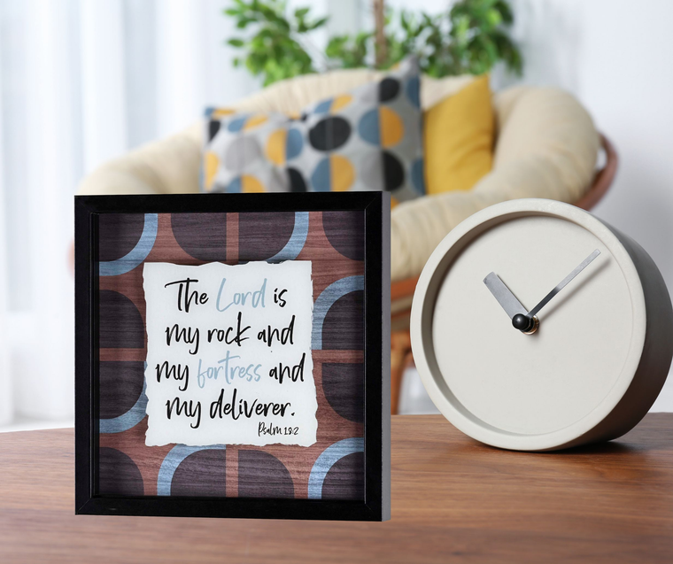 Framed Wall Art The Lord Is My Rock