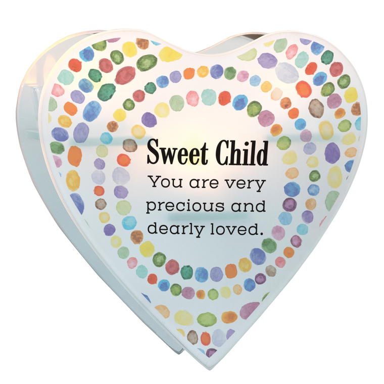 Glass Wall Tealight Sweet Child Precious