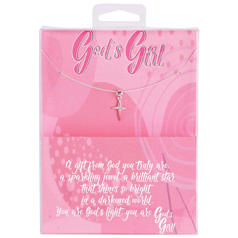 Necklace Gods Girl Star Cross With