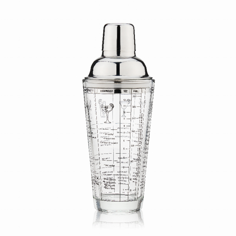 Glass Recipe Shaker By True