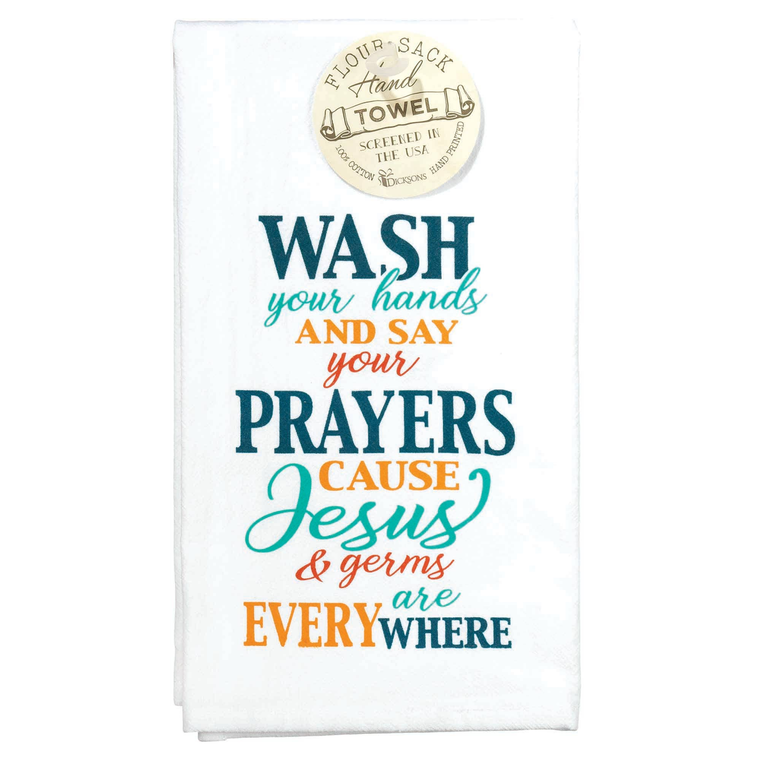 Wash Your Hands Flour Sack Cotton Towel