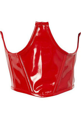 Lavish Patent Open Cup Underwire Waist Cincher