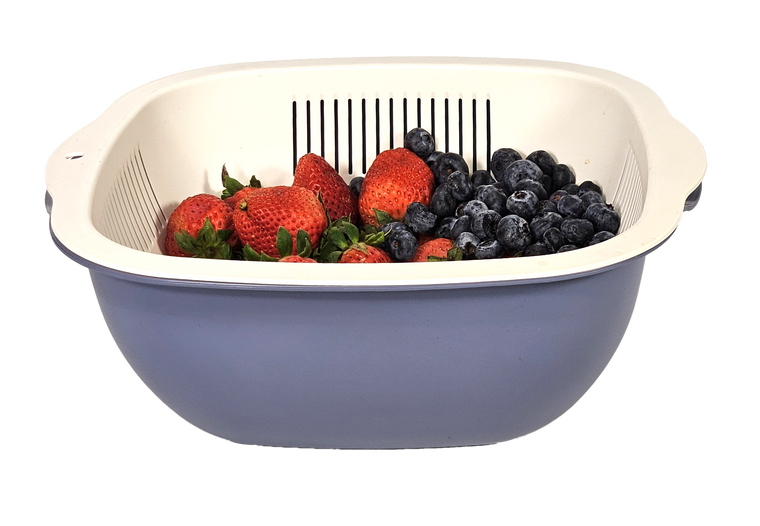 Cuisine Collecion 4.5 QT Bowl & Strainer Set - Sage
