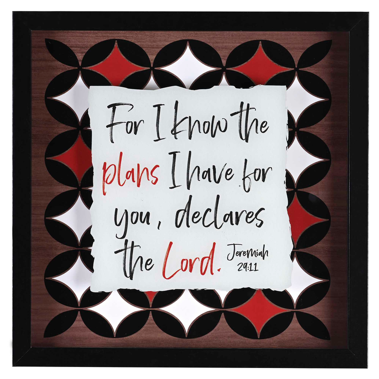 Framed Wall Art For I Know The Plans