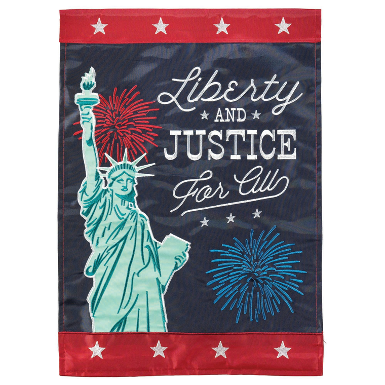 Liberty Justic For All Flag Poly Garden