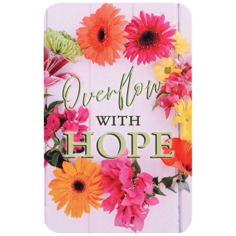 Pocketcard Floral Overflow With Hope