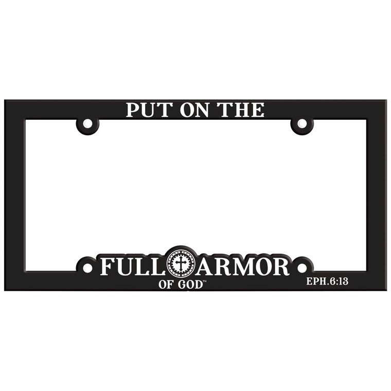 License Plate Frame Full Armor Of God