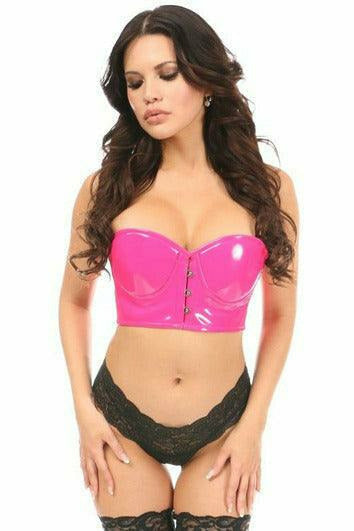 Lavish Patent PVC Underwire Short Bustier