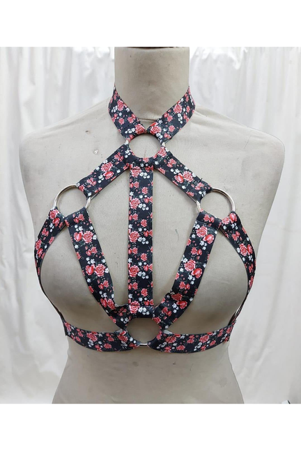 Stretchy Body Harness with Hardware
