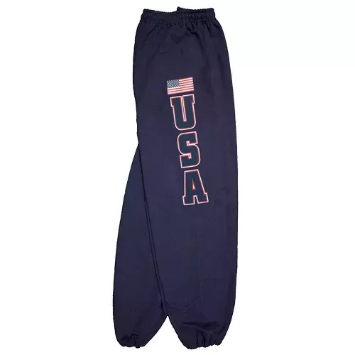 USA Flag Mens Sweatpant Navy