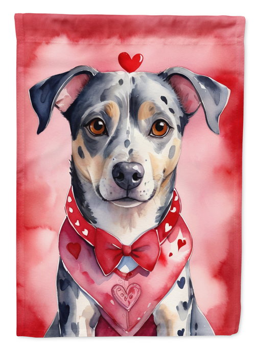 Catahoula My Valentine Garden Flag