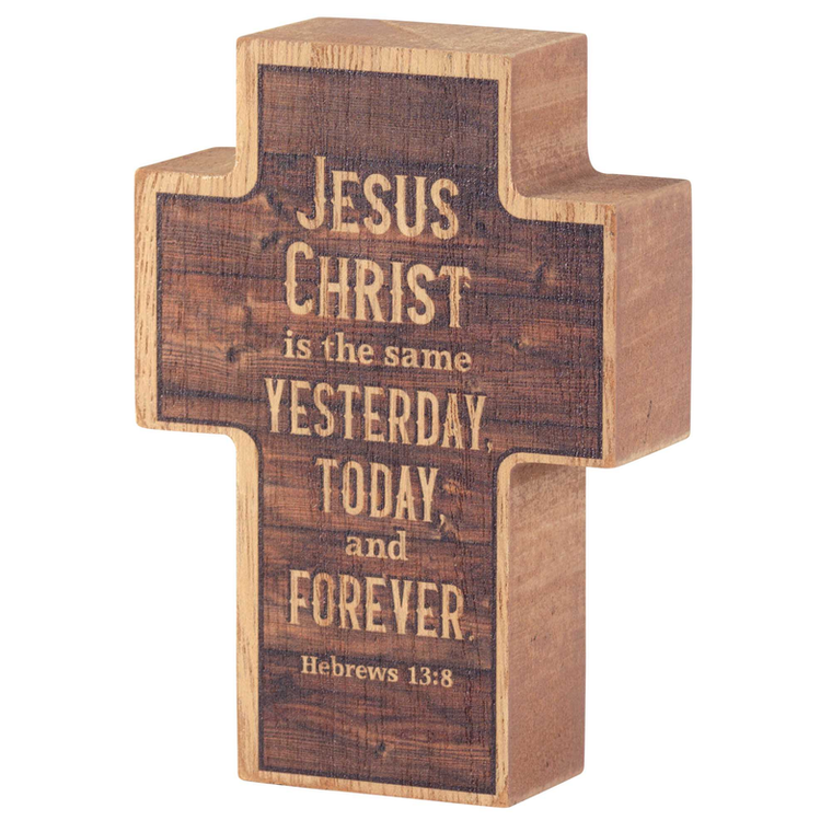 Tabletop Plaque Cross Jesus Christ Is