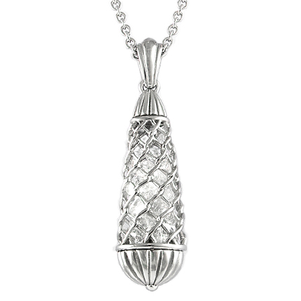 Enmesh (White) Necklace
