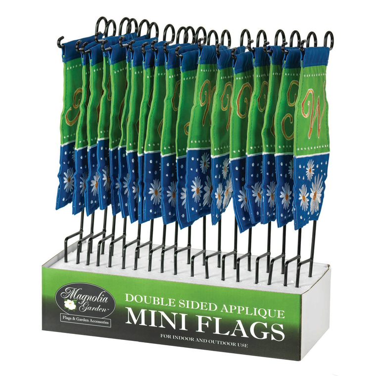 Daisy G Monograme Mini Flag With Stand