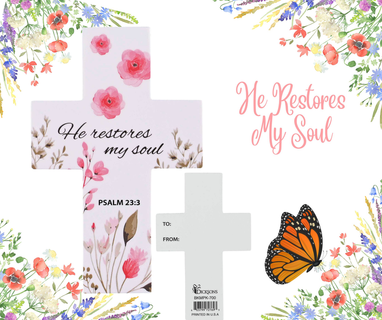 Pocketcard He Restores My Soul Ps. 23:3