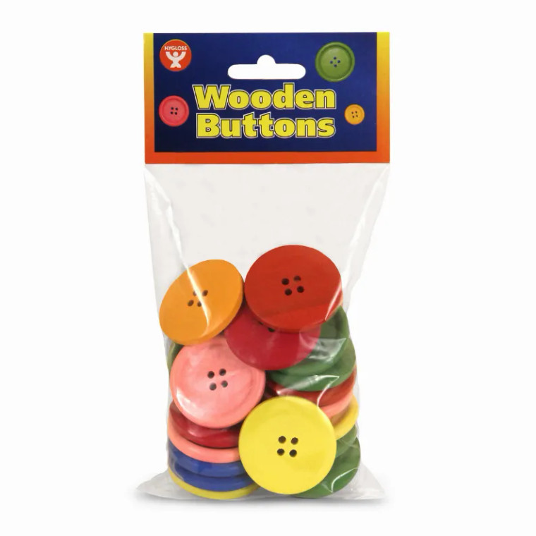 Bright Wooden Buttons
