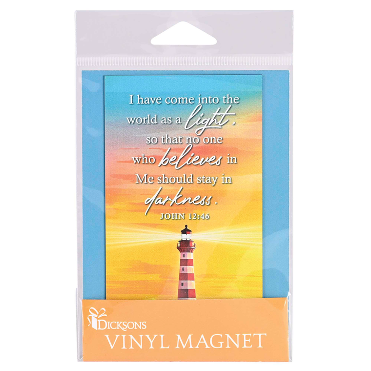 Magnet Lighthouse John 12:46 2.75x5