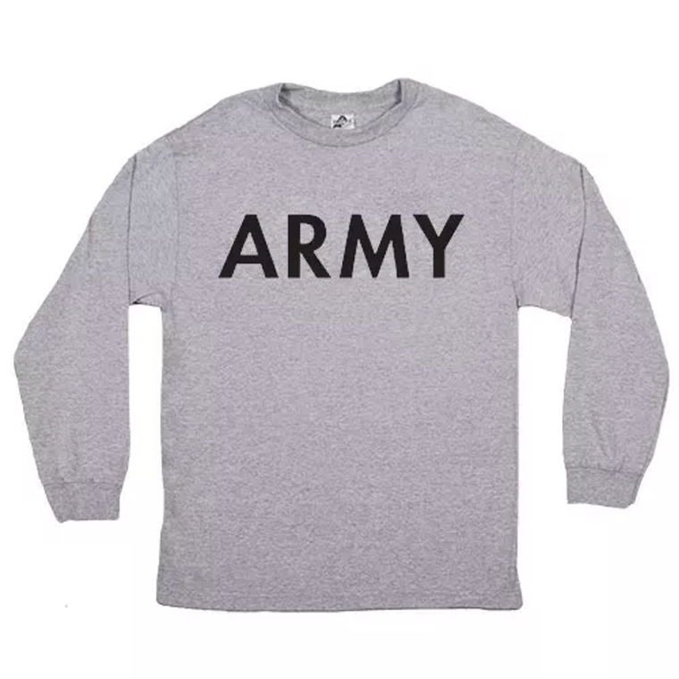 Army Long Sleeve T-Shirt Grey