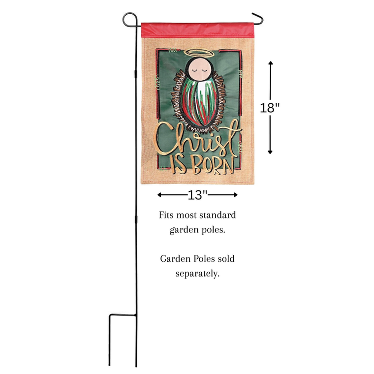Flag Christ Is Born 13x18