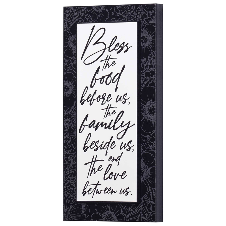 Bless The Food Before Us Wall Plaque