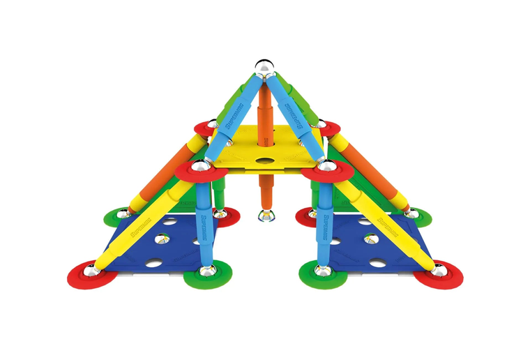 Tinamiri Supermag - Multicolor 60 - Magnetic Building Set, 1000 Piece Jigsaw Puzzle