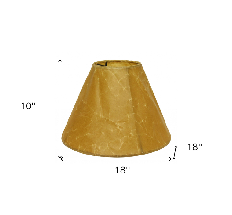 Brown Crinkle Oil Paper Empire Lamp Shade