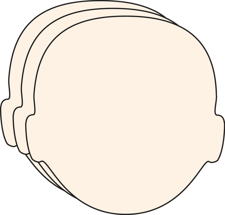 Small Single Color Creative Foam Cut-Outs