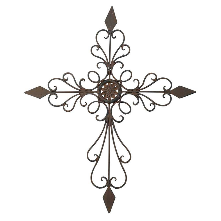Wall Cross Tape Rust Metal