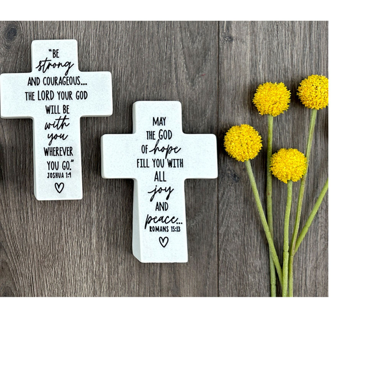 Tabletop Cross Strong Resin Wedge-Base